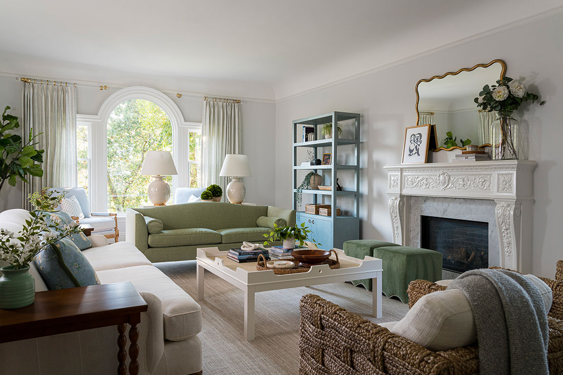 Neoclassical Hillsborough Living Room Full View