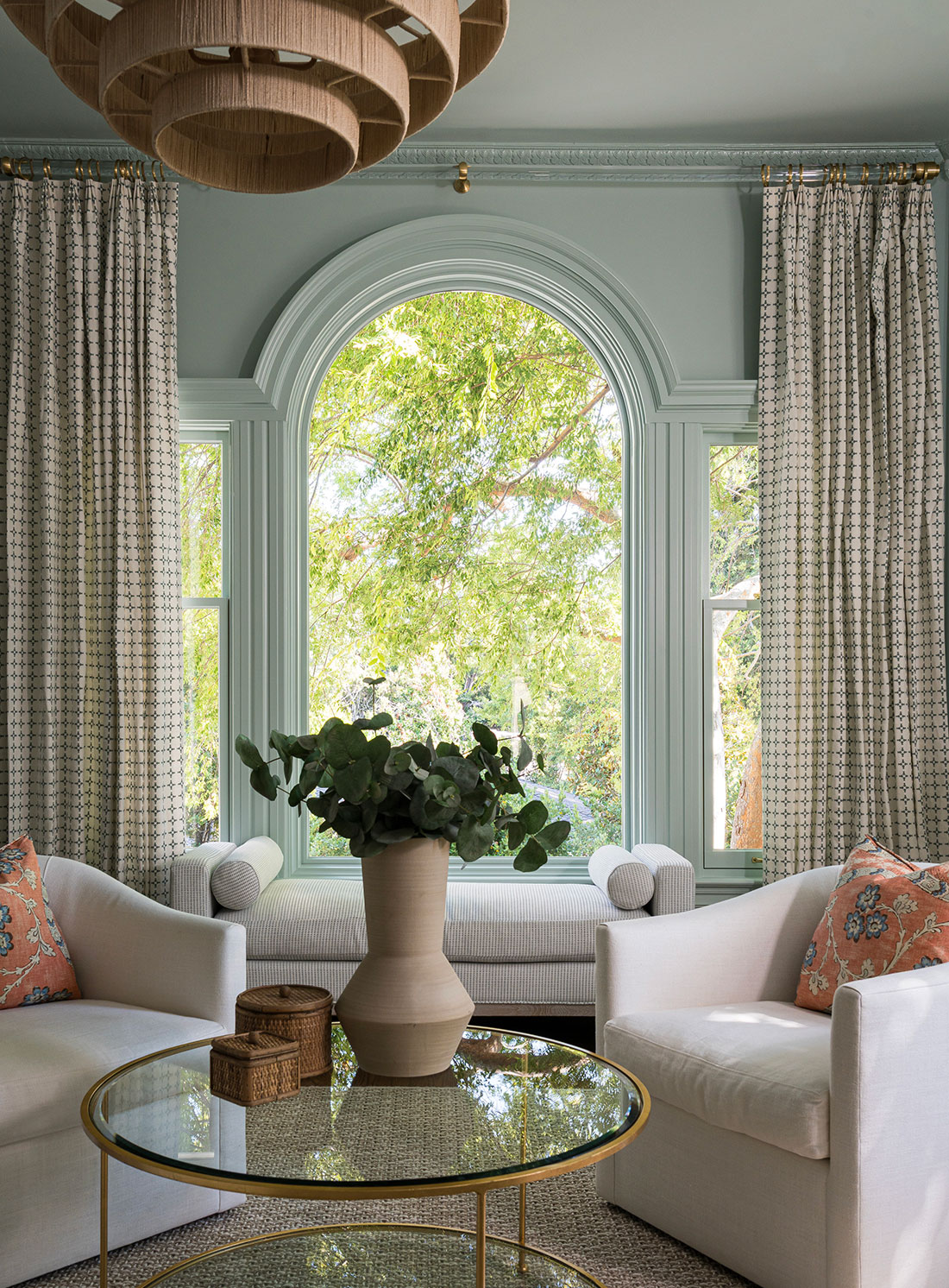 Hillsborough Neoclassical Parlor Crop Facing Front of House