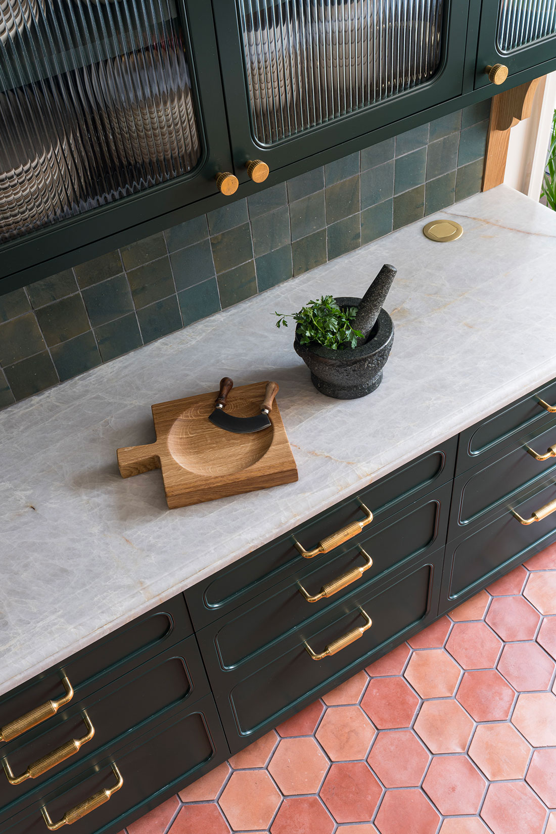 Kitchen Counter Detail Left Stove