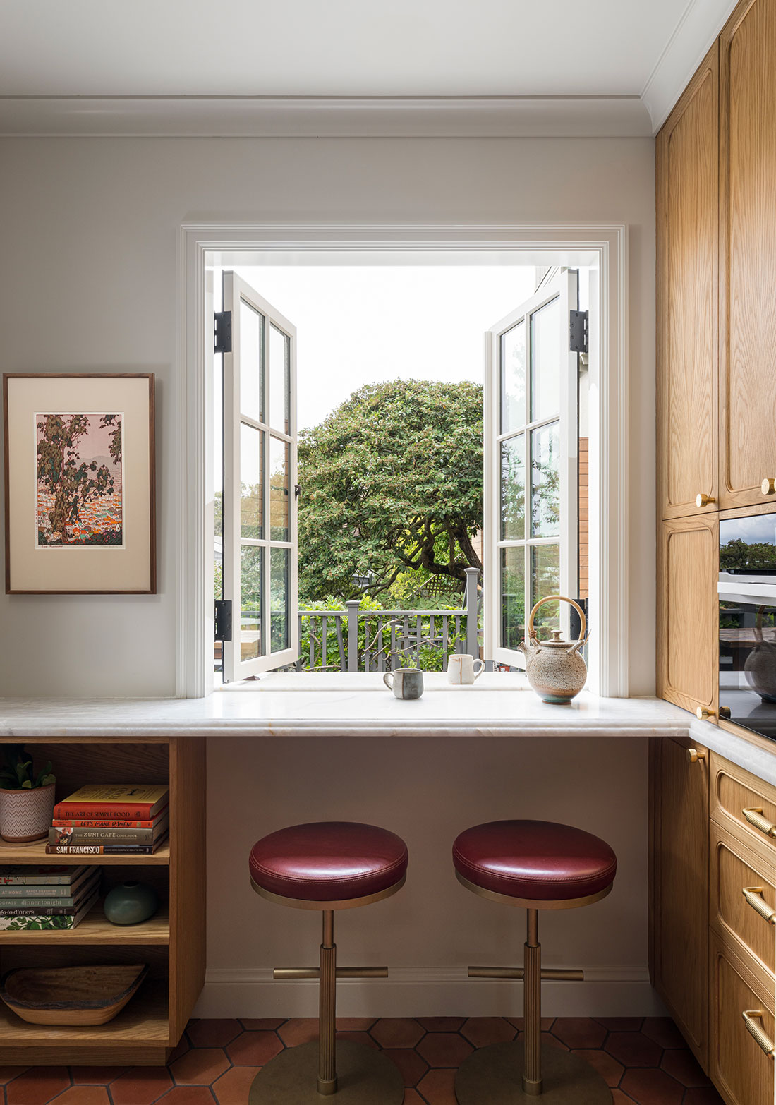 Cole Valley Kitchen Pass Through Window Close Up