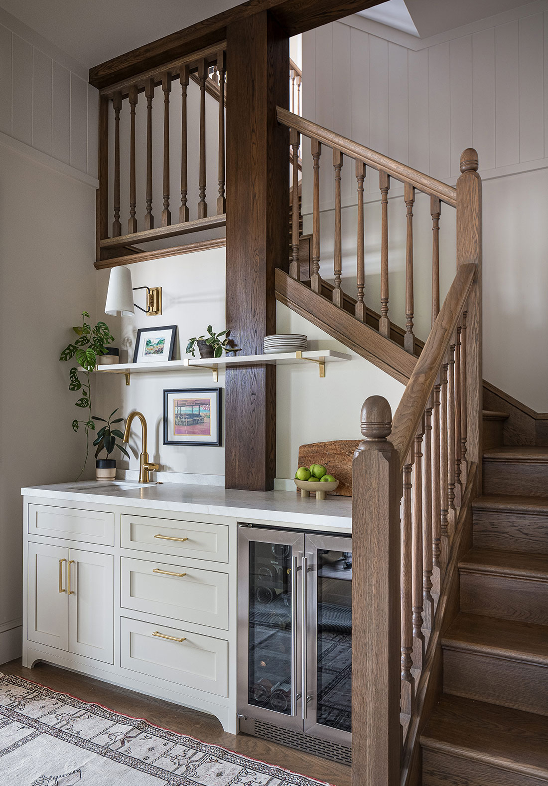 Shrader Wet bar Stairs