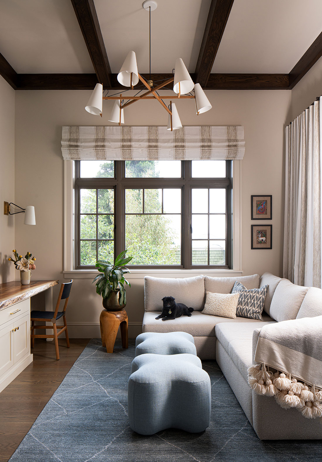 Shrader Living Room Side View with Dog