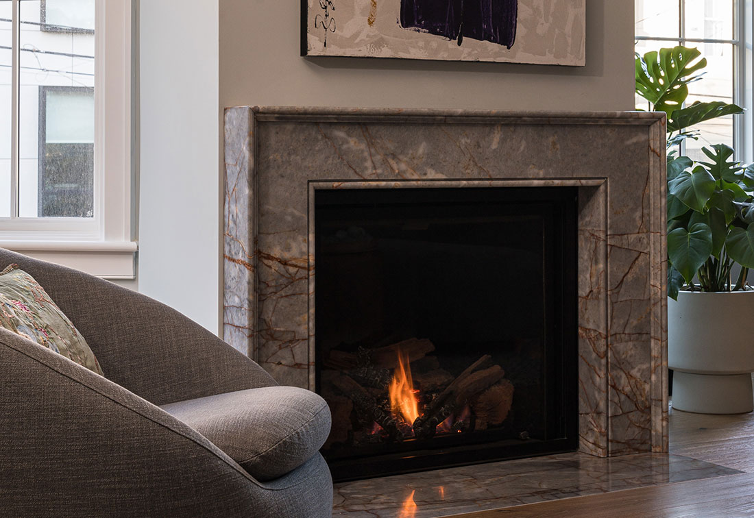 Noe Valley Living Room Fireplace