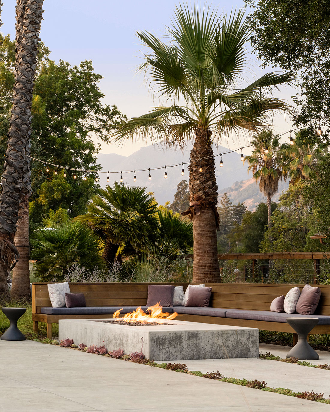 Oliven Estate Fire Pit Mountain View