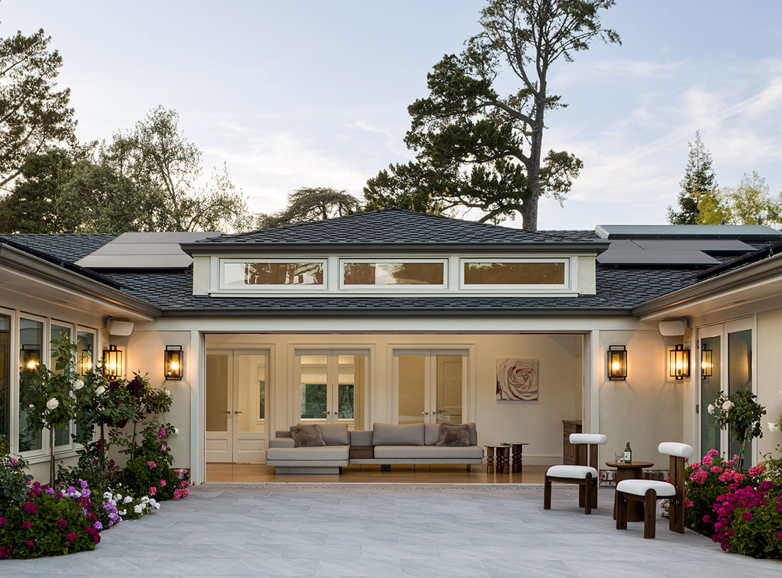 Refined Ranch Exterior Dusk